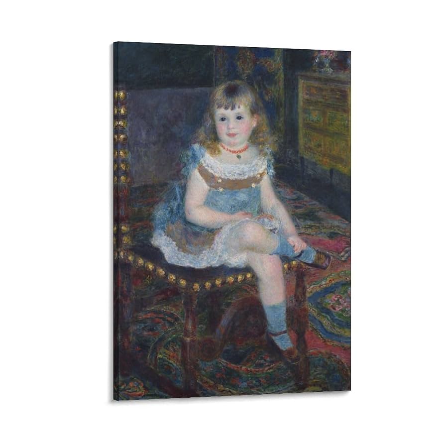 アンティーク すわるジョルジェット・シャルパンティエ嬢 絵画 ポスター 複製画 Amazon.co.jp: すわる ジョル ジェット シャルパンティエ 嬢